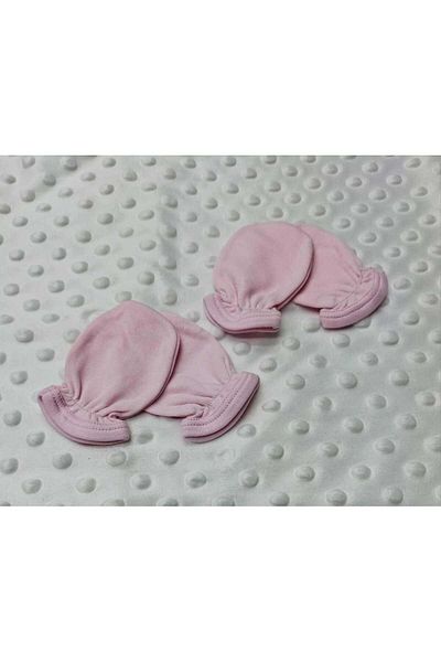 BERKAY Berkaysun Cotton Newborn Baby Gloves 2 Pairs Pink