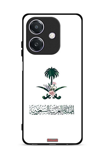Tolwak غطاء حماية لهاتف Oppo A3x 5G، شعار المملكة العربية السعودية، رمز الزهور