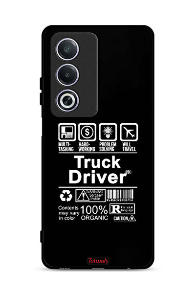 Tolwak غطاء حماية لهاتف Oppo A3 Pro 5G، ملصق سائق شاحنة