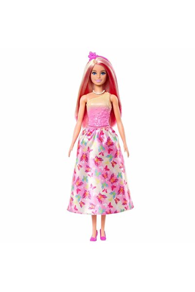 Barbie Dreamtopia Prenses Bebekler Serisi HGR13 - Pembe Saç Pembe Etekli Hrr08