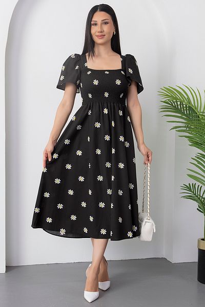 PULLIMM Polin Dress with Chest Gipeli Flounces on the Sleeve Grs3483