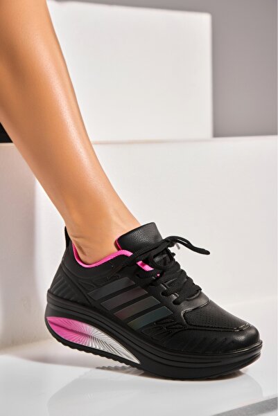 Joana Γυναικεία Αθλητικά Παπούτσια από Οικολογικό Δέρμα σε Φούξια Χρώμα Evalie