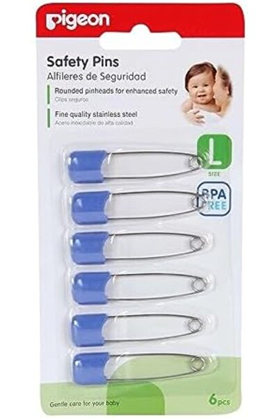 Others دبابيس أمان كبيرة من بيجون، ألوان متنوعة، 6 قطع/بطاقة