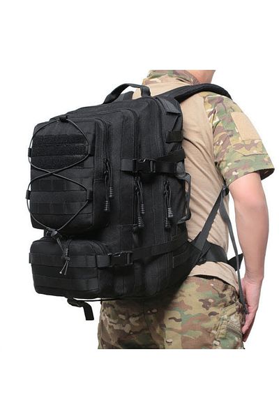 Lion camo Rucsac Tomcat 45-50L negru Oxford Tactical Backpack Men Black Sports Gym