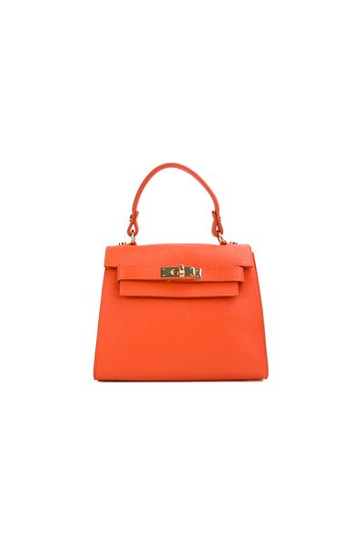 Posete Fagaras Thea Leather Purse - ORANGE, Genuine Leather Bag, Bags, Summer Bags, Genuine Leather