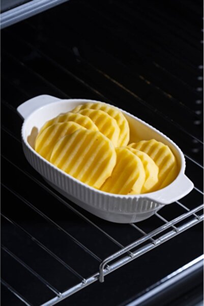 ACAR وعاء نوفا بيضاوي بورسلين 19 سم 19 سم أبيض