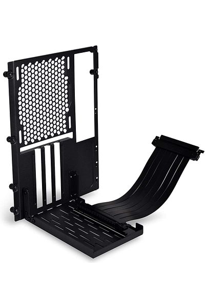 Lian Li Vertical GPU Bracket with PCI-e 3.0 Riser Cable, Black