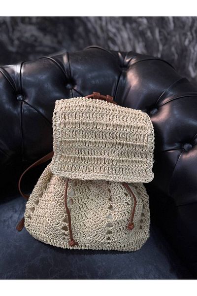 Fiori Straw Women's Backpack