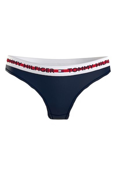 Tommy Hilfiger - Chiloti din amestec de modal cu banda logo in talie, Bleumarin, M