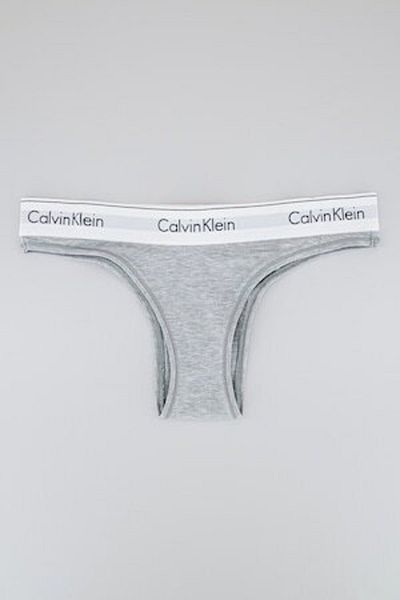 Calvin Klein Brazilian Briefs, Modal and Cotton Blend, Grey Melange, XS