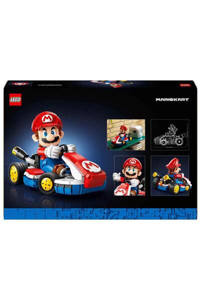 LEGO Super Mario: Mario Kart – Mario and Standard Kart 72037 - Collectible Yar for Adults
