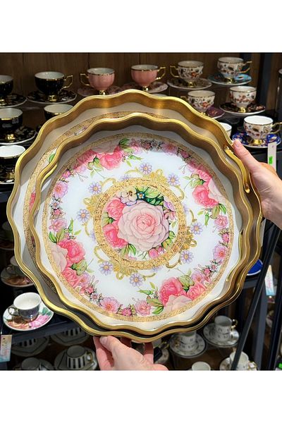 Onedekor 2 Vera Gold Luxury Tray