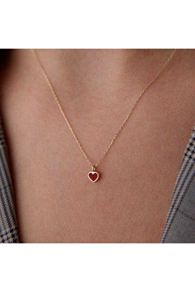 Cherry by Özkonak Ultra Mini Charm Kalp Kolye