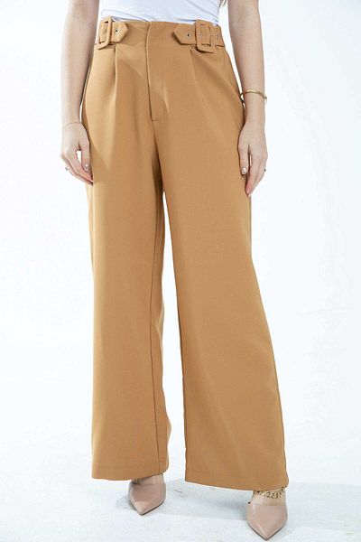 mica Women's Wide-Leg Solid Long Trousers