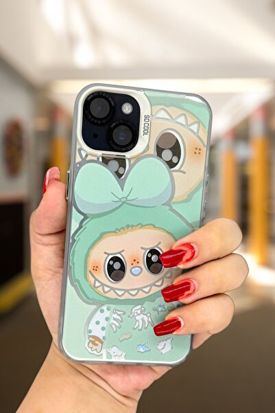 PSGT apple iphone 15 uyumlu kılıf Labubu Desenli Silikon Kılıf