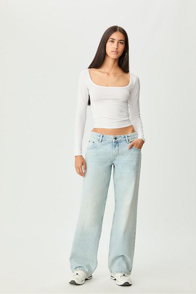 Stradivarius Mid-rise baggy jeans