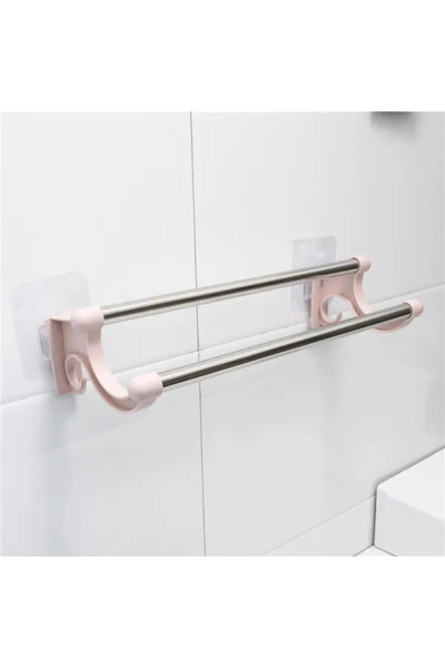 Muchmy حامل مناشف مزدوج لاصق قوي للمطبخ والحمام من الفولاذ المقاوم للصدأ