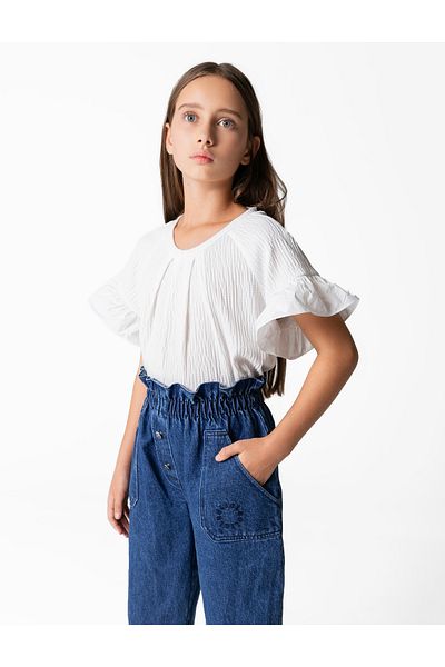 Lia Lea Girl White Blouse