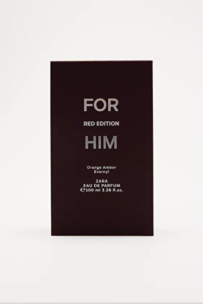 Zara FOR HIM RED EDITION EAU DE TOILETTE 100 ML (3,38 FL. OZ). ERKEK PARFÜM (İNDİRİM ŞEHRİ)
