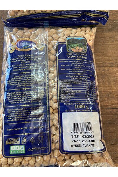 GÜLTEKİN BAL KOÇBAŞI NOHUT 1 KG (çağlarsoy bakliyat)