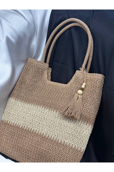 Fiori Geantă de mână pentru femei Straw