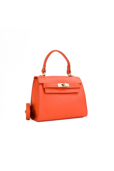 Posete Fagaras Thea Leather Purse - ORANGE, Genuine Leather Bag, Bags, Summer Bags, Genuine Leather