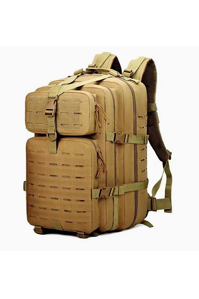 Lion camo Rucsac Laser Cut Coyote 45 L Rucsac militar pentru exterior, special pentru luptă, multifuncțional, capacitate mare
