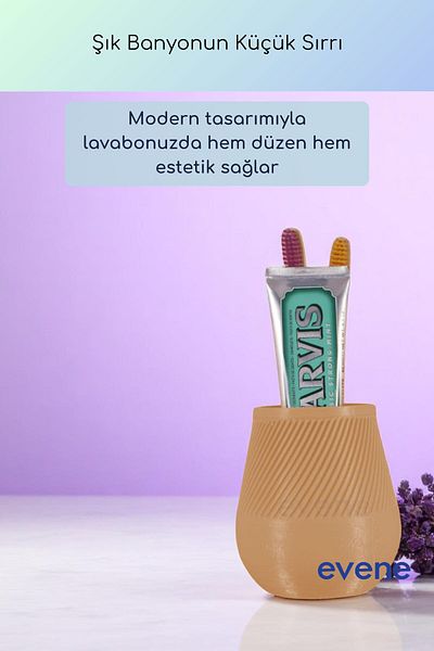 Evene Θήκη οδοντόβουρτσας Βάση οδοντόβουρτσας Βάση οδοντόβουρτσας Cappuccino Color Model 89
