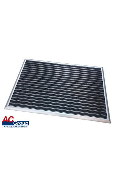 ACGROUP Kauçuk ve Halı Üst Yüzeyli Alüminyum Paspas