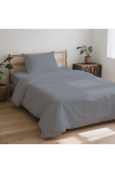 kesenegore 3 Piece Elastic Sheet Ranforce Cotton Fabric Single Duvet Cover Set