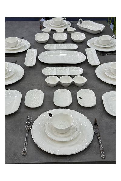 Doğudeko Cappadocia Collection Porcelain 38 Piece Breakfast Set