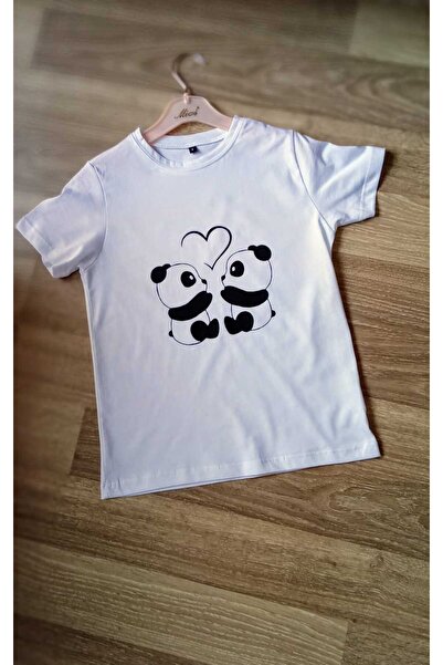panda baskılı çocuk tshrt