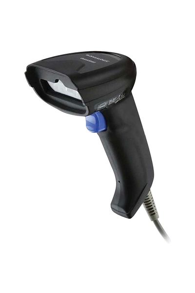 Datalogic Ontech - Quickscan Qw2200 1D Imager USB Barcode Scanner + Stand
