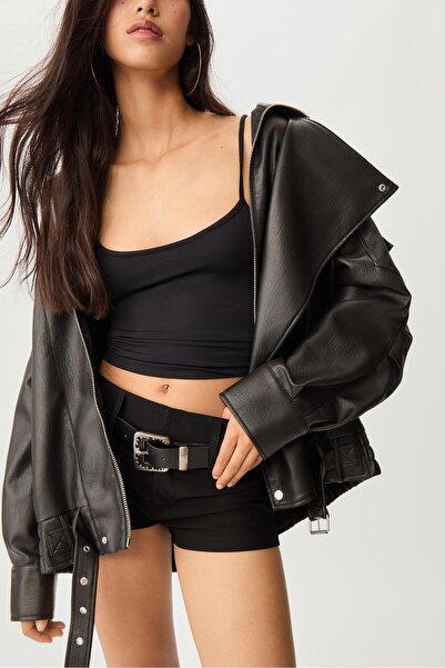 Stradivarius Kumaş Mini Şort