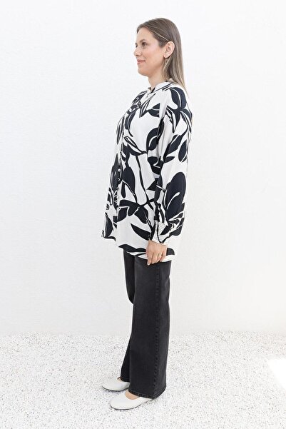 ALLDAY Πουκάμισο με μανίκια με μαύρη πέτρα