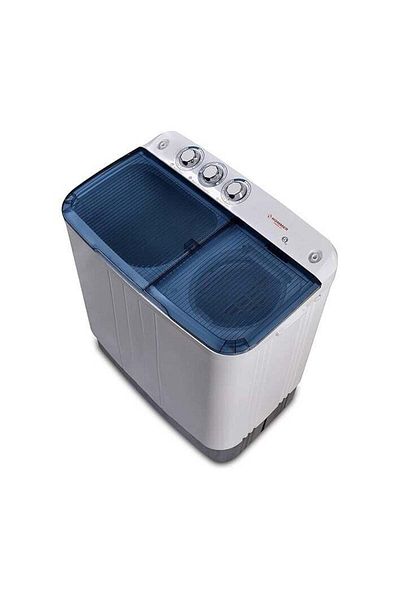 Falcon Twin Tub Washing Machine, 5 kg, White, Blue Cover