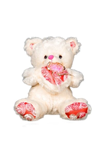 KotaBaby Ursuleț de pluș 35 cm, Kota Baby, crem/roz