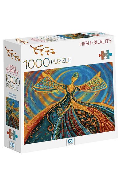CA Games 1000 Pieces 2.2mm Thickness 48X68Cm Professional Hobby Puzzle Jigsaw Puzzle Series with Smiling View -1