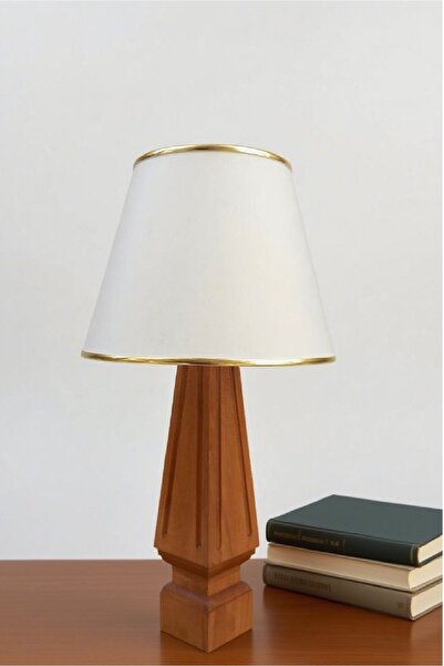 571 Store F Series Wooden Leg Table Lamp Shade Fabric Headboard Night Lamp Lighting