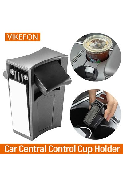 Choice black For Tesla Car Central Control Cup Limit Holder Cup Clamp for Tesla Model 3 Model Y Interior Ac