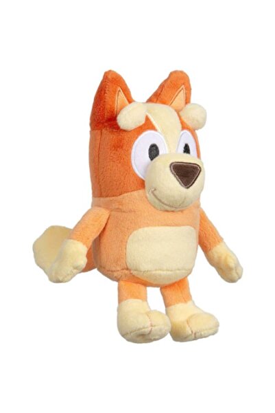 Tiessa Jucărie de pluș Bingo Tiessa®, portocaliu, 28 cm + bilă antistres slime - bilă de presat, 5 cm, albastru strălucitor