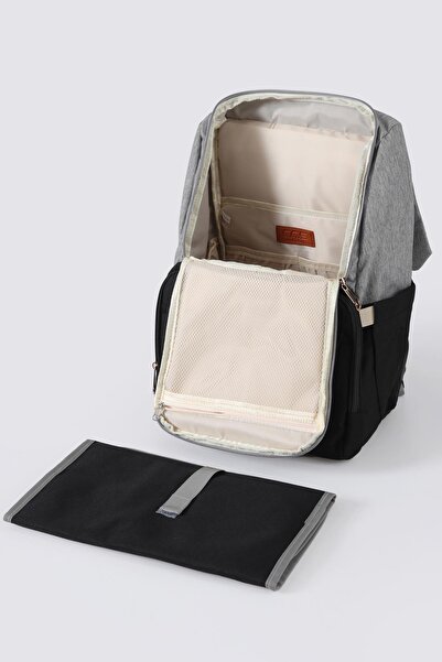 WALKWAY Beige-Black Mother Bag Women's Backpack Ccs