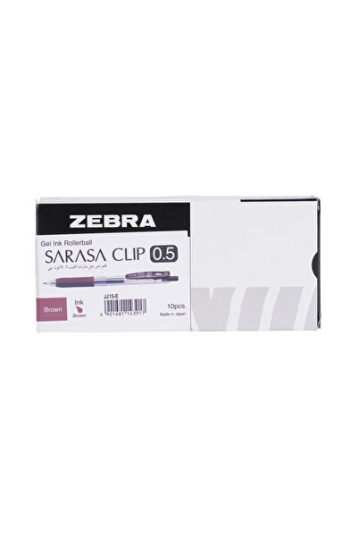 Zebra قلم SA-CLIP 0.5 بني كلر علبة من 10 قطع