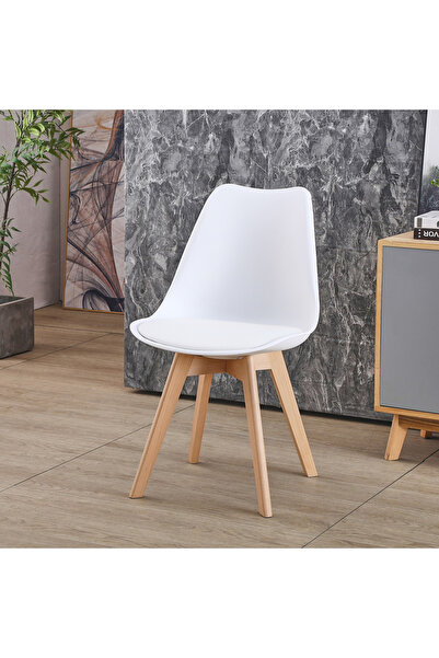 Generic كرسي طعام توتو بأرجل من الخشب الصلب