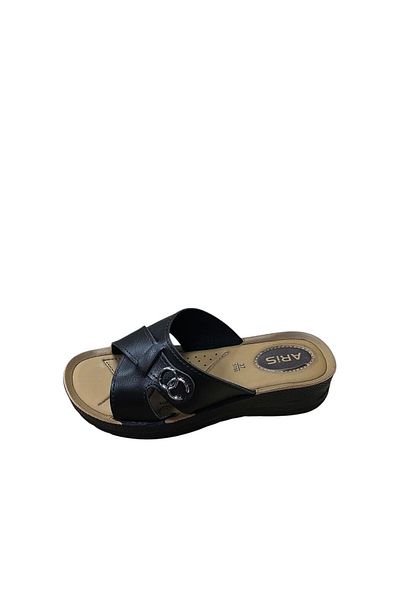 BY ARİS Women's Wedge Heeled Slippers