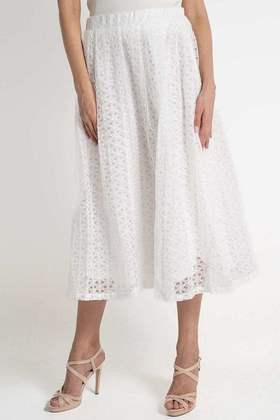 mica Lace Midi Skirt