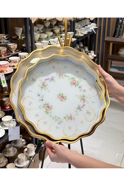 Onedekor 2Pcs Elya Luxury Tray