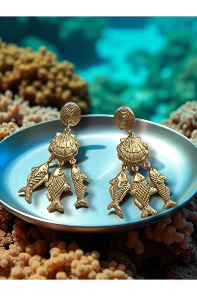 Bo Takı ve Aksesuar Balık sallantılı küpe