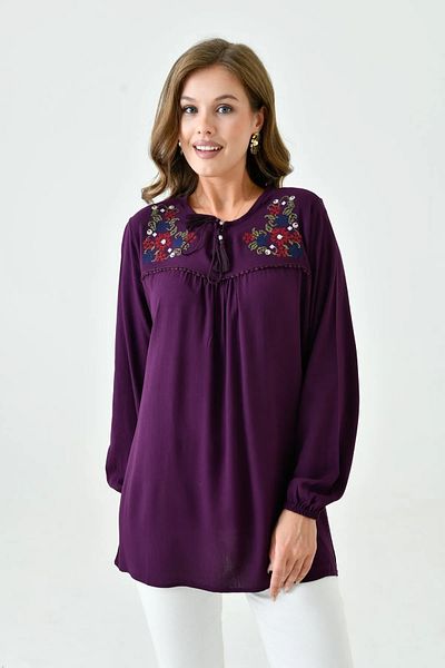 LİFERA Embroidered Şile Cloth Summer Mother Blouse