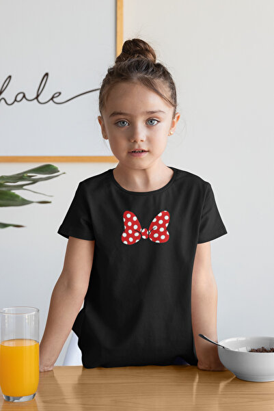 SVART WEAR Тениска с Мини Маус, папийонка, кръгло деколте, 100% памук, с прин...